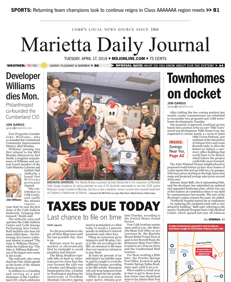 Marietta Daily Journal Newspaper Subscriptions